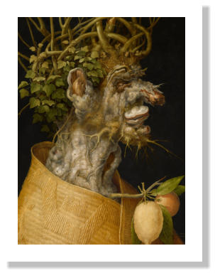 Giuseppe Arcimboldo Der Winter 1563 Lindenholz; 66,6  50,5 cm Kunsthistorisches Museum, Gemldegalerie  KHM-Museumsverband